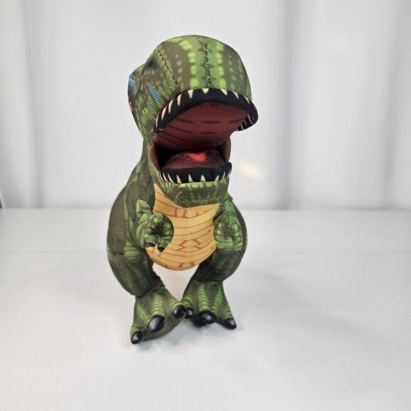 Nanco Green T-Rex Dinosaur 11" Plush Stuffie Tyrannosaurus Rex - Picture 4 of 10